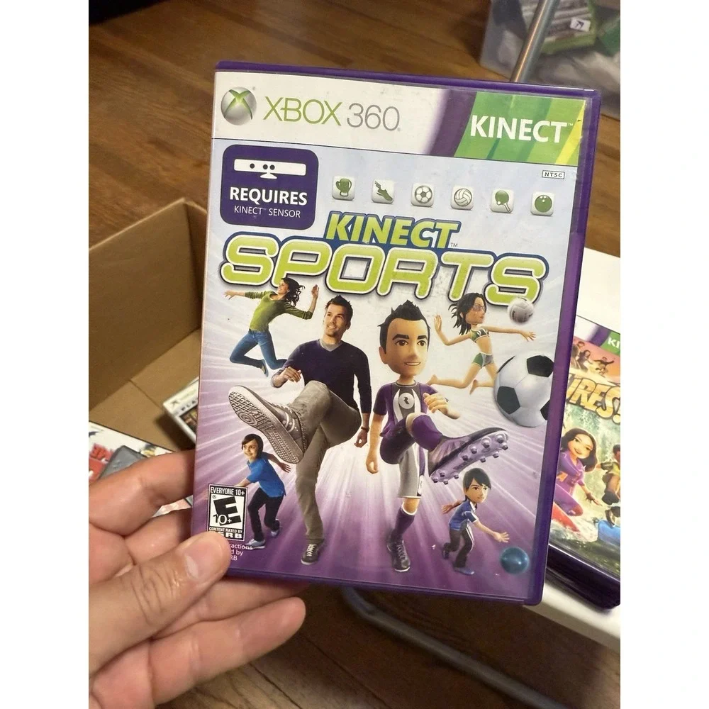 Lot Of 4 360 Kinect Games , Kinect Adventures, Dance Central, Kinect Sports ,etc